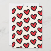 Cute Goose Kids Classroom Valentines Day ノートカード (裏面)