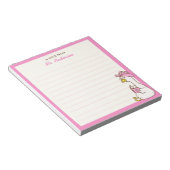 Cute Goose Reading Custom Teacher Appreciation ノートパッド (アングル)