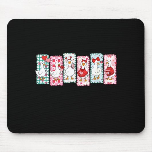 Cute Goose Valentine Coquette,duck Funny Gift Tee  マウスパッド (正面)