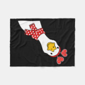 Cute Goose Xoxo Be Mine Happy Valentine's Day Wome フリースブランケット (正面(横))