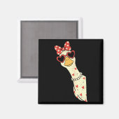 Cute Goose Xoxo Be Mine Happy Valentine's Day Wome マグネット (正面/裏面)