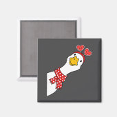 Cute Goose Xoxo Be Mine Happy Valentine's Day Wome マグネット (正面/裏面)