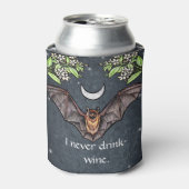 Cute Goth Bat Can Cooler 缶クーラー (缶正面)