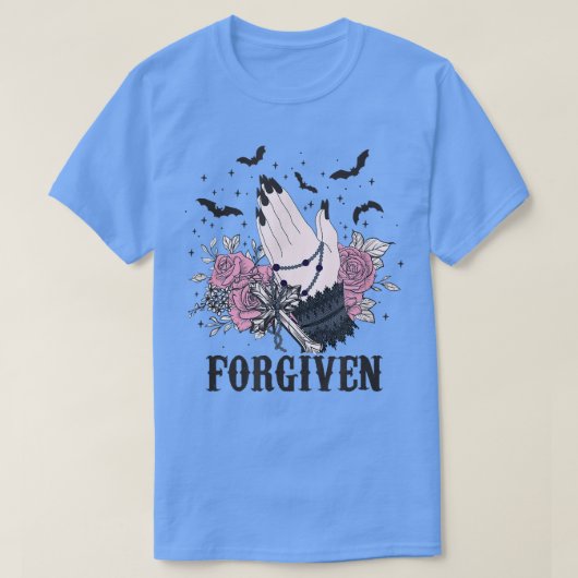 Cute Goth Halloween Costume Hand Forgiven Goth EMO Tシャツ (デザイン正面)