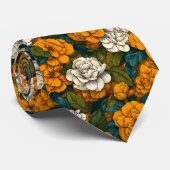 Cute Graduation Gifts For Him Gardenias Floral ネクタイ (ロール)