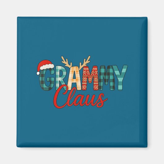 Cute Grammy Claus Christmas For Grandma Santa Hat マグネット (正面)