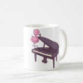 Cute Grand Piano Player Pianist Musician I Flaming コーヒーマグカップ (正面右)