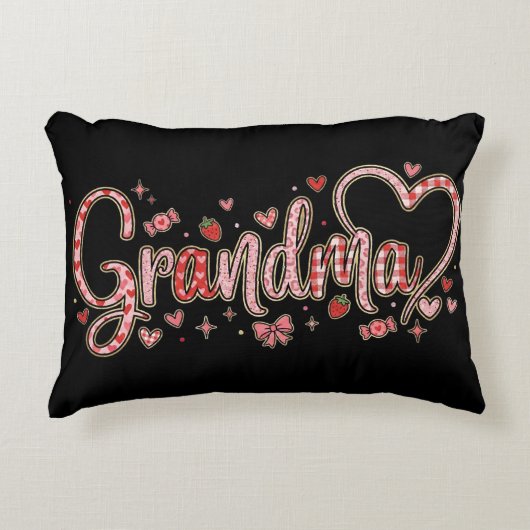 Cute Grandma Accent Pillow アクセントクッション (正面)