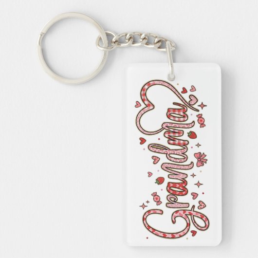 Cute Grandma Acrylic Keychain キーホルダー (正面)