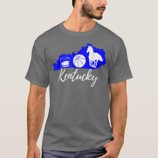Cute Graphic Bourbon Basketball Horse Kentucky  Tシャツ