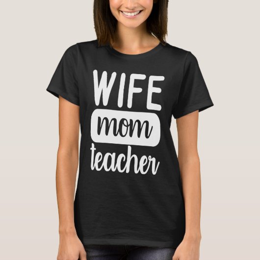 Cute Graphic for Mama Homeschool Wife Mom Teacher Tシャツ (正面)