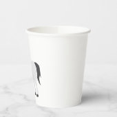 Cute Gray Pony Cartoon Whimsical Horse 紙コップ (左)