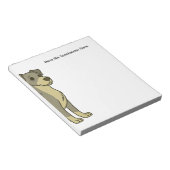 Cute Great Dane Dog ノートパッド (アングル)