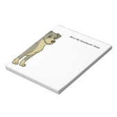 Cute Great Dane Dog ノートパッド (回転)