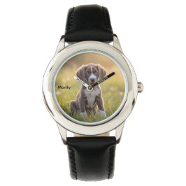 Cute Great Dane Kid's Personalized 腕時計