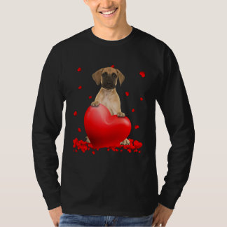 Cute Great Dane Valentine Hearts  Dogs Hug Heart L Tシャツ