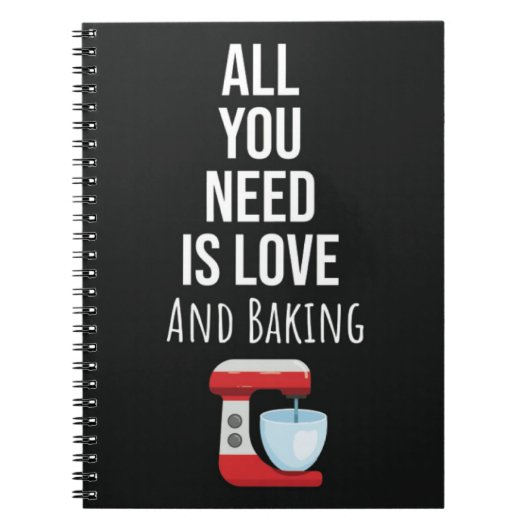 Cute Great Gifts For Bakers Baking Lover Bake ノートブック (正面)