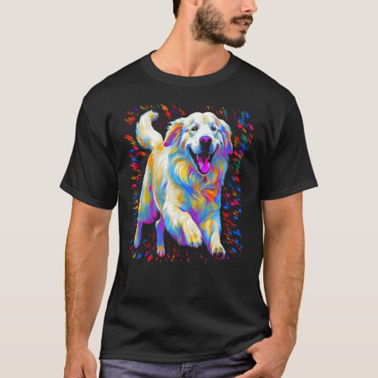 Cute Great Pyrenees Dog Tシャツ (正面)