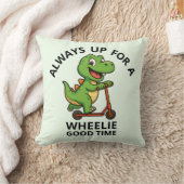 Cute Green Dinosaur クッション (ブランケット)