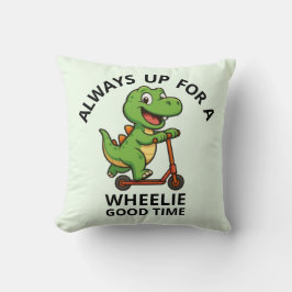 Cute Green Dinosaur クッション