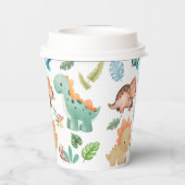 Cute green Dinosaur  紙コップ (裏面)