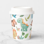 Cute green Dinosaur  紙コップ (正面)