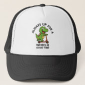 Cute Green Dinosaur Hat キャップ (正面)