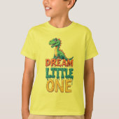 Cute Green Dinosaur Tシャツ (正面)