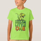 Cute Green Dinosaur Tシャツ (正面)