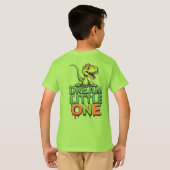 Cute Green Dinosaur Tシャツ (裏面フル)