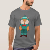 Cute green fox tシャツ (正面)