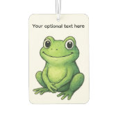 CUTE GREEN FROG カーエアーフレッシュナー (裏面)