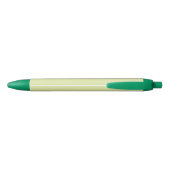 Cute Green Frog Personalized Pen 黒ボールペン (裏面)