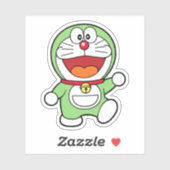 Cute Green Mini Doraemon Anime シール (シート)
