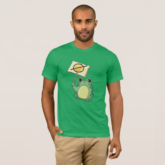 Cute Green No Kings Frog T-shirt Tシャツ