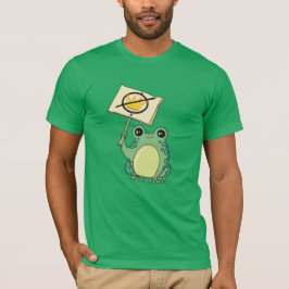 Cute Green No Kings Frog T-shirt Tシャツ