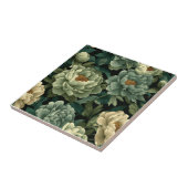 Cute Green Peonies Tiles  For Durable Flooring タイル (側面)