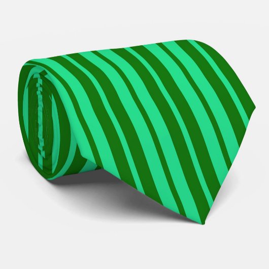 Cute Green Stylish Stripes Pattern Design  ネクタイ