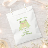 Cute Green Tree Frog - custom kids birthday party. フェイバーバッグ (クリップ留めされた状態)
