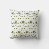 Cute Greenish Yellow Star Decorative Throw Pillow クッション (正面)