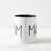 Cute Grey Cat's Mother Named Black Mothers Day マグカップ (中央)