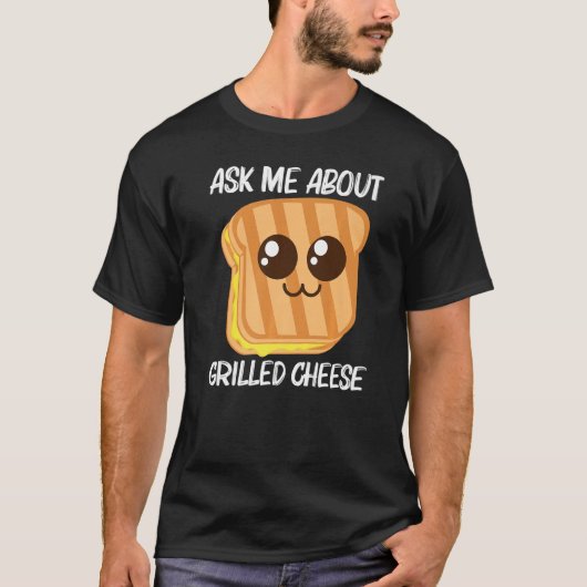 Cute Grilled Cheese For Men Women Toast Bread Tシャツ (正面)