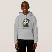 Cute Grim Reaper Drinking Boba Tea (正面フル)