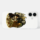 Cute Grim Reaper Girl and Dog Spooky Forest Night Case-Mate iPhoneケース (裏面 (横))