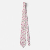 Cute Groomsmen Tulip Flower ネクタイ (正面)