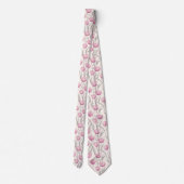 Cute Groomsmen Tulip Flower ネクタイ (裏面)