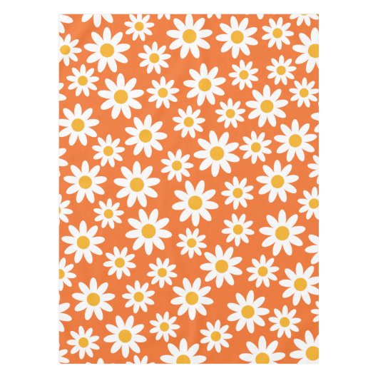 Cute Groovy Daisy Tablecloth テーブルクロス (正面)