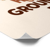 Cute Groundhog Illustration Classic Groundhog Day ポスター (角)