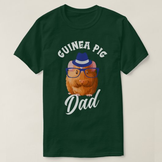 Cute Guinea Pig Dad 661 Tシャツ (デザイン正面)