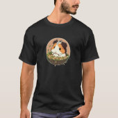 Cute Guinea Pig Devours Tofu Salad Tシャツ (正面)